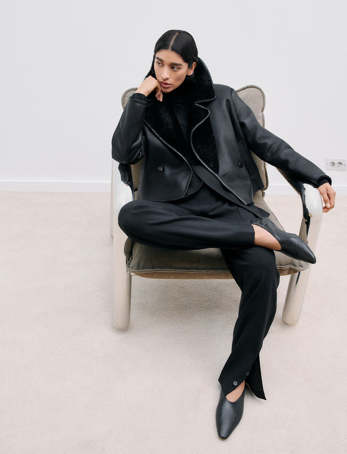 Alexis Fluid Twill Wool Trousers