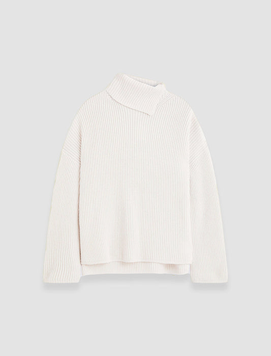 Light Cardigan Stitch High Neck Jumper