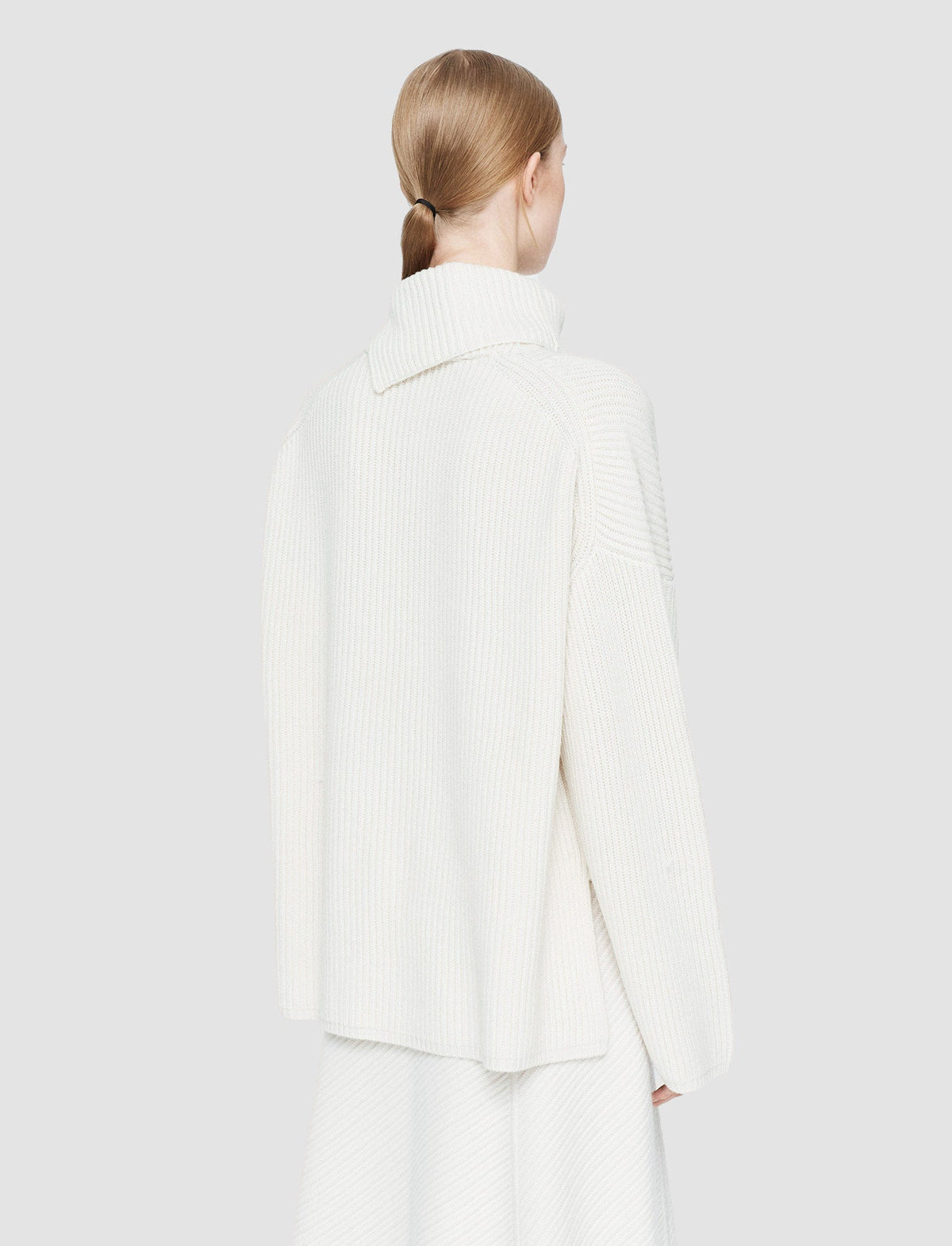 Light Cardigan Stitch High Neck Jumper